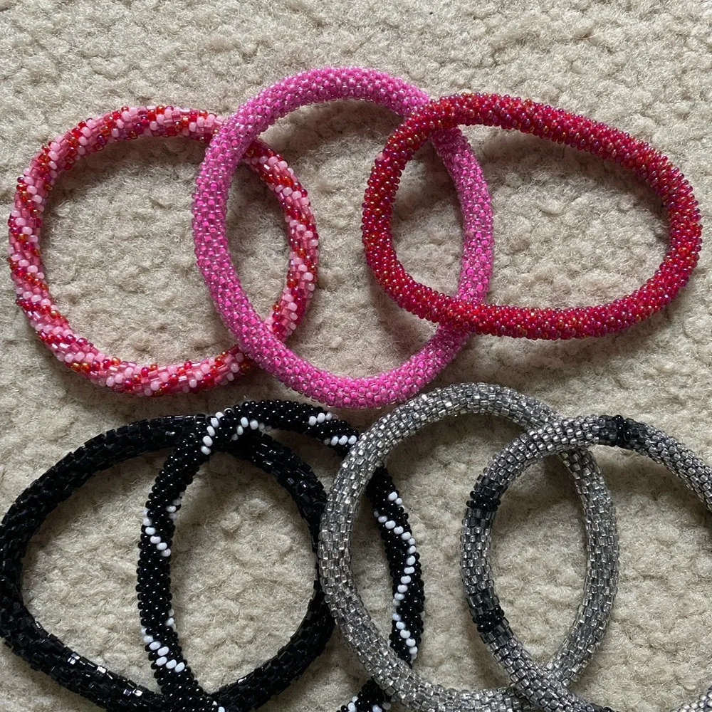 Colorful Beaded Bracelets Set - Picture 2 of 3